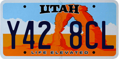 UT license plate Y428CL