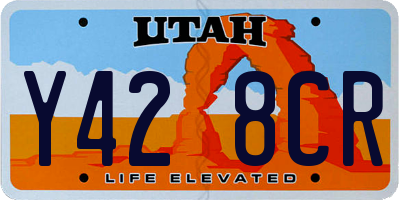 UT license plate Y428CR