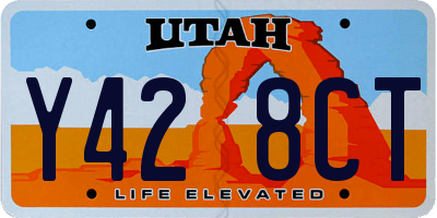 UT license plate Y428CT