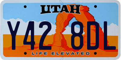 UT license plate Y428DL