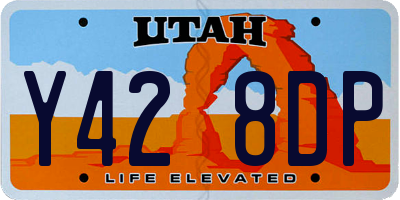 UT license plate Y428DP