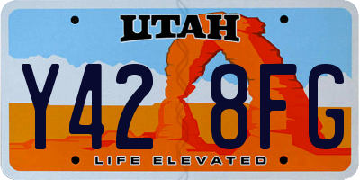 UT license plate Y428FG