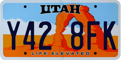 UT license plate Y428FK