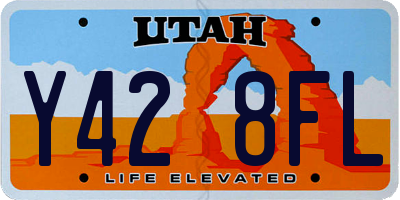 UT license plate Y428FL