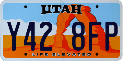 UT license plate Y428FP