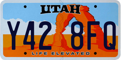 UT license plate Y428FQ