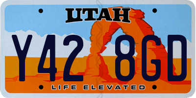 UT license plate Y428GD
