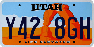 UT license plate Y428GH