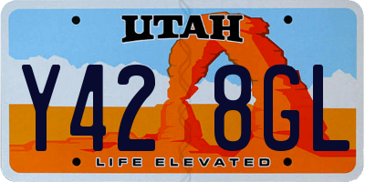 UT license plate Y428GL
