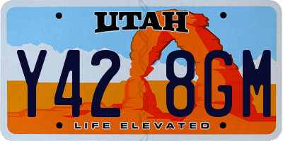 UT license plate Y428GM
