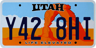 UT license plate Y428HI