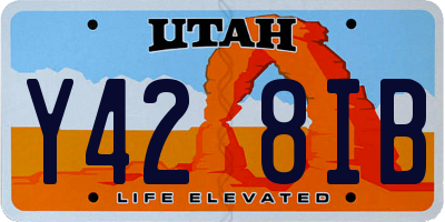 UT license plate Y428IB
