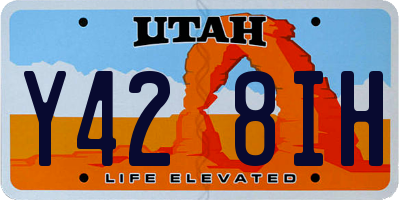 UT license plate Y428IH