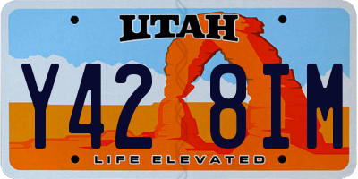 UT license plate Y428IM
