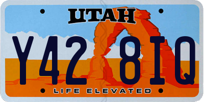 UT license plate Y428IQ