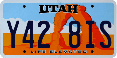 UT license plate Y428IS
