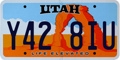 UT license plate Y428IU
