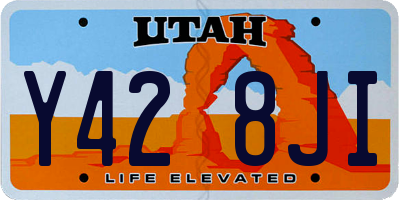 UT license plate Y428JI
