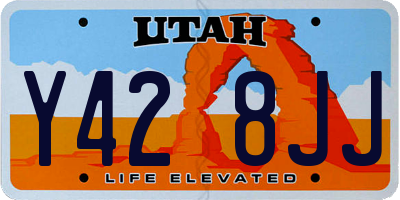 UT license plate Y428JJ