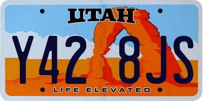 UT license plate Y428JS