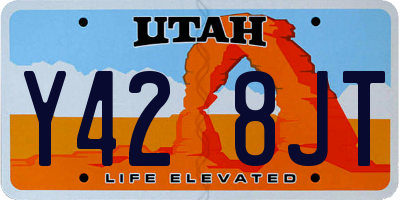 UT license plate Y428JT