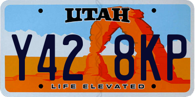 UT license plate Y428KP