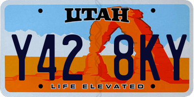 UT license plate Y428KY