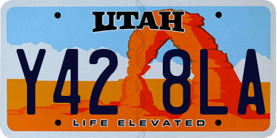 UT license plate Y428LA