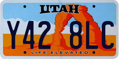 UT license plate Y428LC