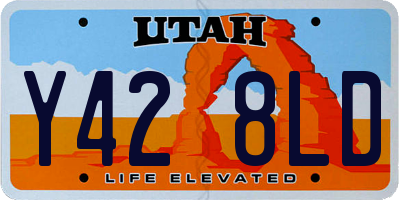 UT license plate Y428LD