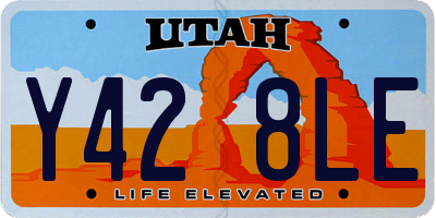 UT license plate Y428LE