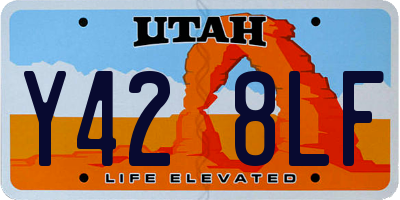 UT license plate Y428LF