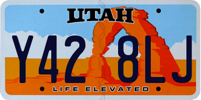 UT license plate Y428LJ