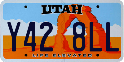 UT license plate Y428LL