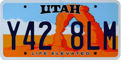 UT license plate Y428LM
