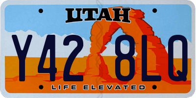 UT license plate Y428LQ