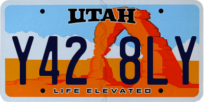 UT license plate Y428LY
