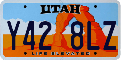 UT license plate Y428LZ