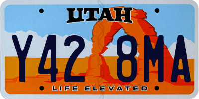 UT license plate Y428MA