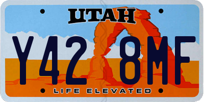 UT license plate Y428MF