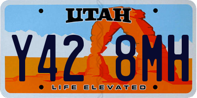 UT license plate Y428MH