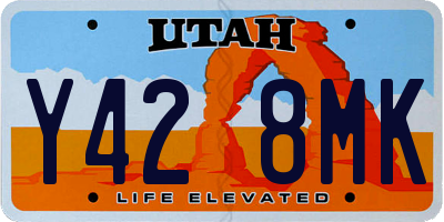 UT license plate Y428MK