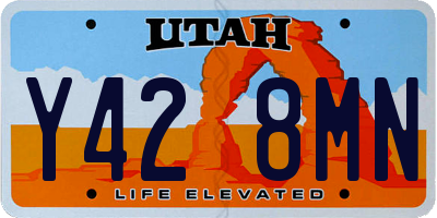 UT license plate Y428MN