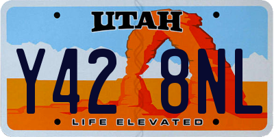 UT license plate Y428NL
