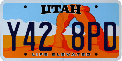 UT license plate Y428PD