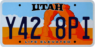 UT license plate Y428PI