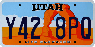 UT license plate Y428PQ