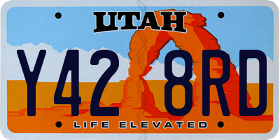UT license plate Y428RD