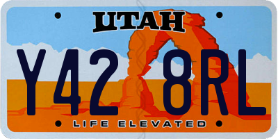 UT license plate Y428RL