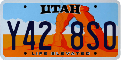 UT license plate Y428SO